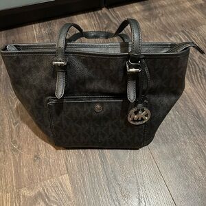 Michael Kors Charcoal Signature Mini Tote